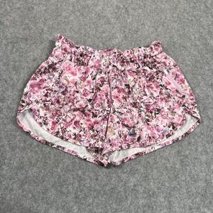 Lululemon Athletica Blossom Spritz Pink 4" Tracker V‎ Shorts Women's Size 10